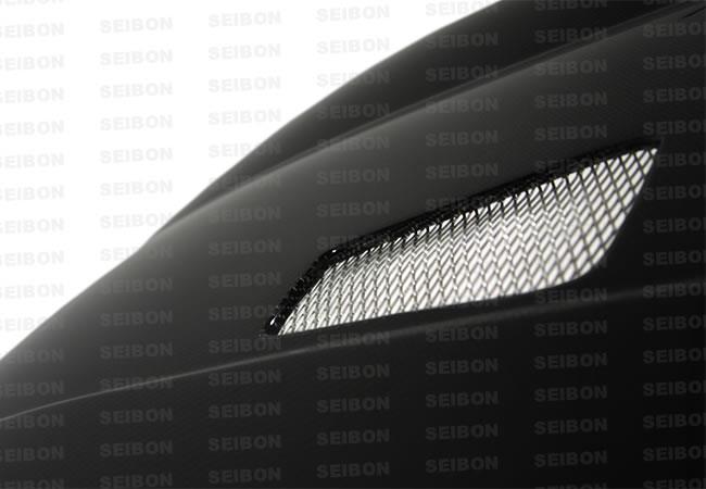 Seibon 10-11 VW Golf GTI 5K/MK6 TM Carbon Fiber Hood w/ Shaved Emblem - HD1011VWGTIB-TM