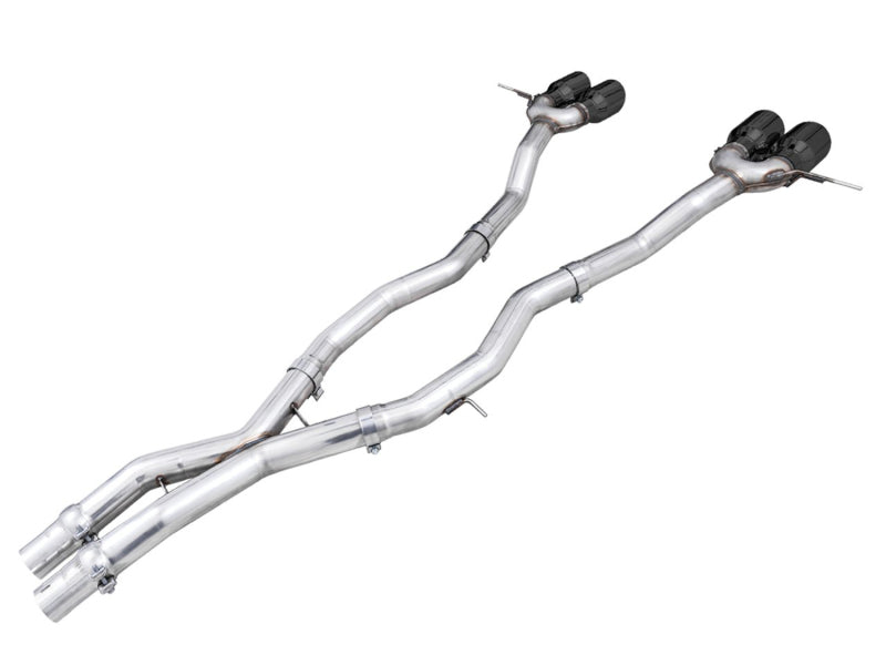 AWE Tuning Track Edition Cat-Back Exhaust for BMW G8X M3/M4 - Diamond Black Tips - 3020-42482
