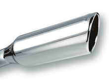Load image into Gallery viewer, Borla 2.25in Inlet 4in Round Rolled Angle Cut x 12in Long Embossed Exhaust Tip - 20245