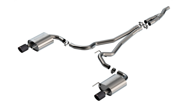 Borla 2024 Ford Mustang 2.3L Ecoboost 2.50 S-TYPE CFBA Catback Exhaust - Non-Active - 140979CFBA