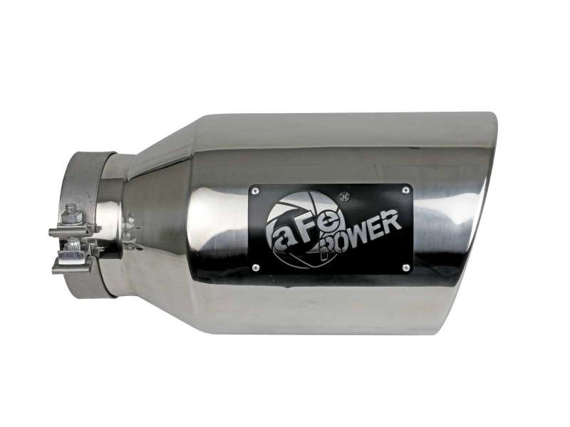 aFe Power Universal 5in Inlet 8in Outlet MACH Force-XP Clamp-On Exhaust Tip - Polished - 49T50801-P15