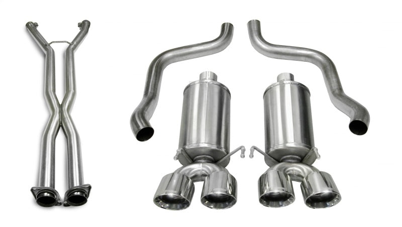 Corsa 05-08 Chevrolet Corvette (C6) 2.5in Xtreme Cat-Back Exhaust - 3.5in Twin Tips - 14469CB4