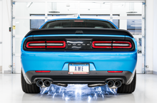Load image into Gallery viewer, AWE Tuning 2015+ Dodge Challenger 6.4L/6.2L SC Track Edition Exhaust - Quad Chrome Silver Tips - 3015-42136