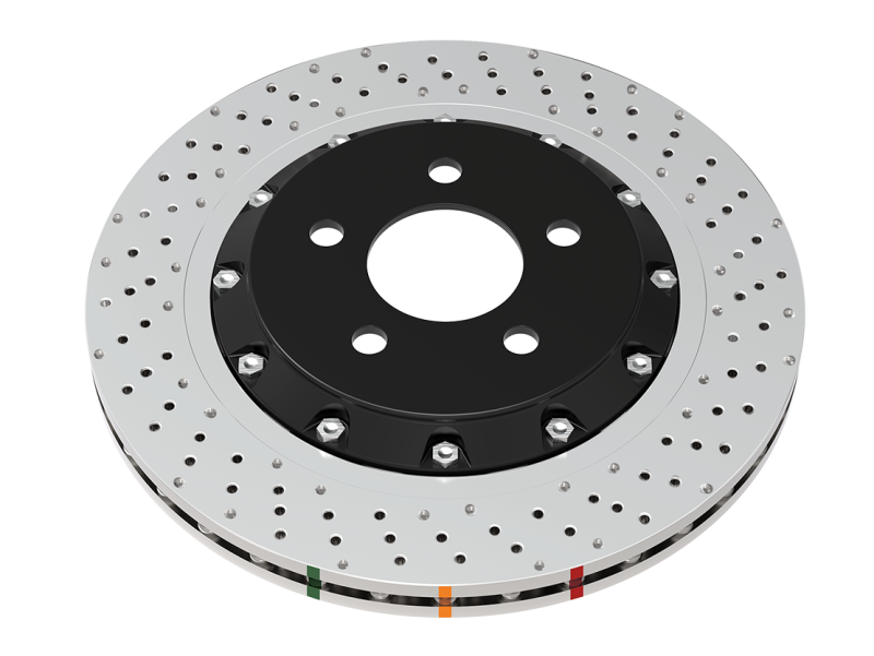 DBA 2020+ Chevrolet Corvette C8 Z51 Rear 5000 Series Cross Drilled Rotor w/NAS Nuts - DBA53929.1XD