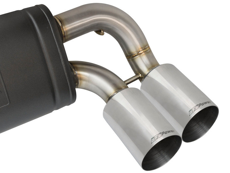 aFe MACHForce XP 3in - 2 1/2in Axle Back 304SS Exhaust w/ Polished Tips 16-17 BMW M2 (f87) - 49-36333-P