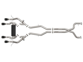 aFe MACHForce XP Exhausts Cat-Back SS 21 BMW M2 Competition L6-3.0L w/Black Tips - 49-36351-B