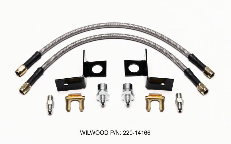 Wilwood Flexline Kit 14 inch -3 M10-1.00 IF 1/8 NPT Straight - 220-14166