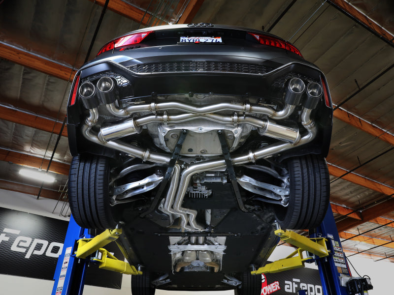 aFe 20-22 Audi RS6 Avant V8 4L(tt) MACH Force-Xp 3in to 2.5in 304 SS Cat-Back Exhaust w/Polished Tip - 49-36448-P