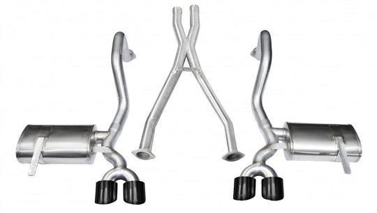 Corsa 1997-2004 Chevrolet Corvette C5 Z06 5.7L V8 Black Xtreme Cat-Back + XO Exhaust - 14962BLK
