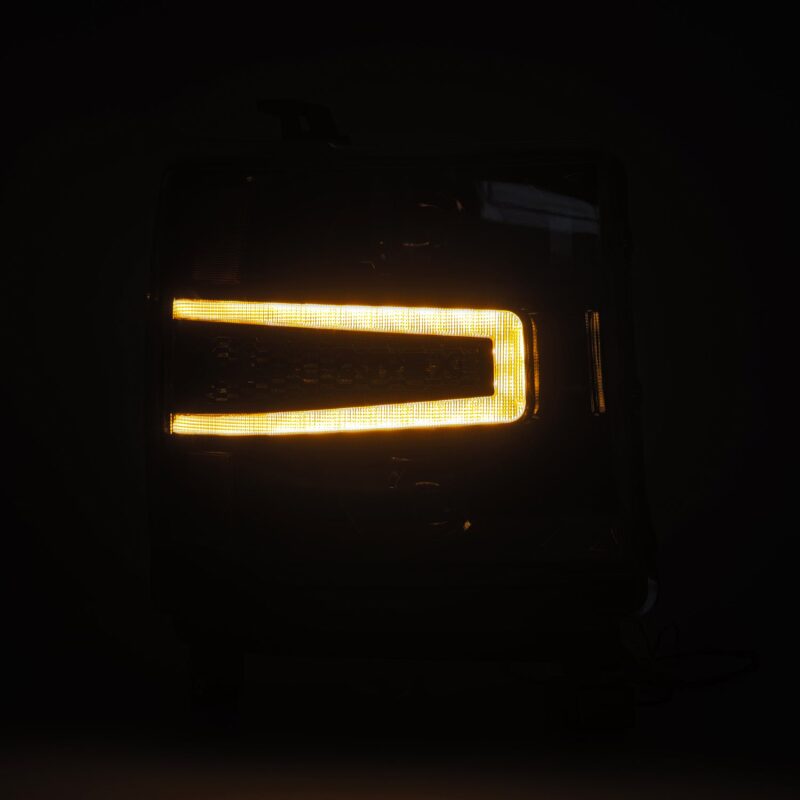 AlphaRex 16-18 Chevy 1500HD NOVA-Series LED Proj Headlghts Alpha BK Atv Lgt/SeqSig & DRL(Req 810023) - 880236