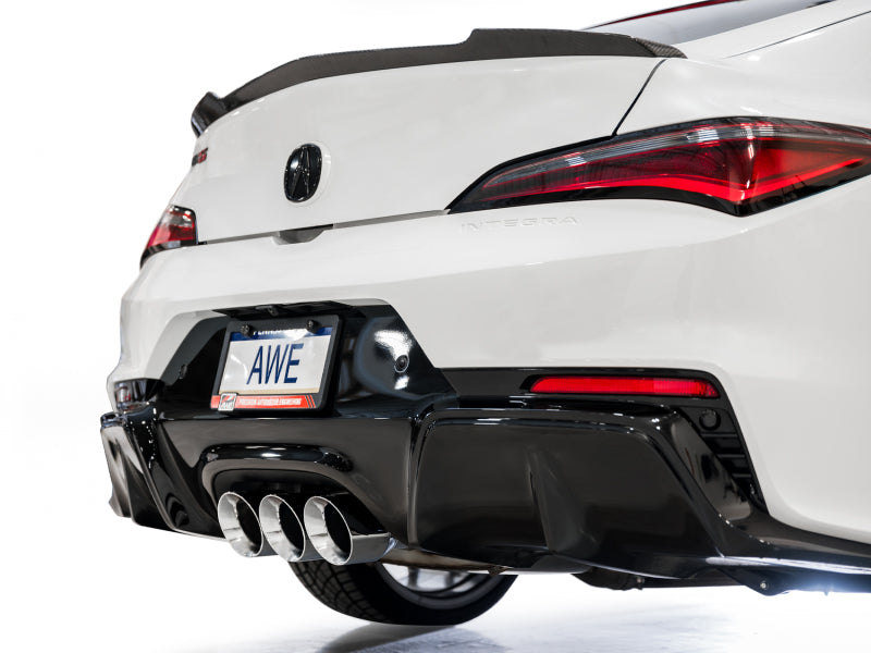 AWE Tuning 2024 Acura Integra Type S DE5 FWD Touring Edition Exhaust w/ Triple Chrome Silver Tips - 3015-52335