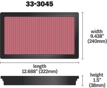 Load image into Gallery viewer, K&amp;N 2016 TOYOTA HILUX REVO 2.8L L4 DSL Drop In Air Filter - 33-3045