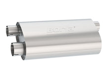 Load image into Gallery viewer, Borla Universal Pro-XS Muffler Oval 3in Inlet/ 2.5in Dual Outlet Transverse Flow Notched Muffler - 400499