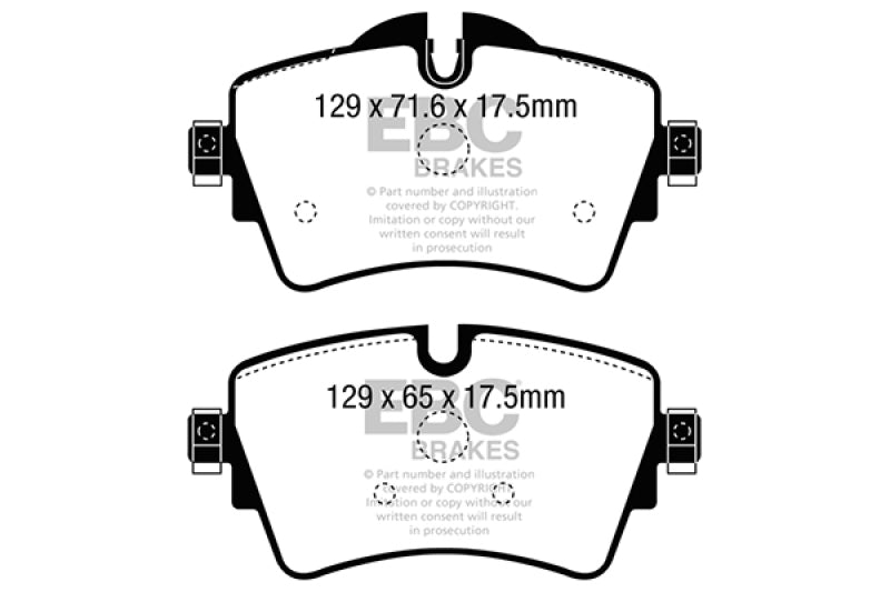 EBC 14+ Mini Hardtop 2.0 Turbo Cooper S Redstuff Front Brake Pads - DP32227C