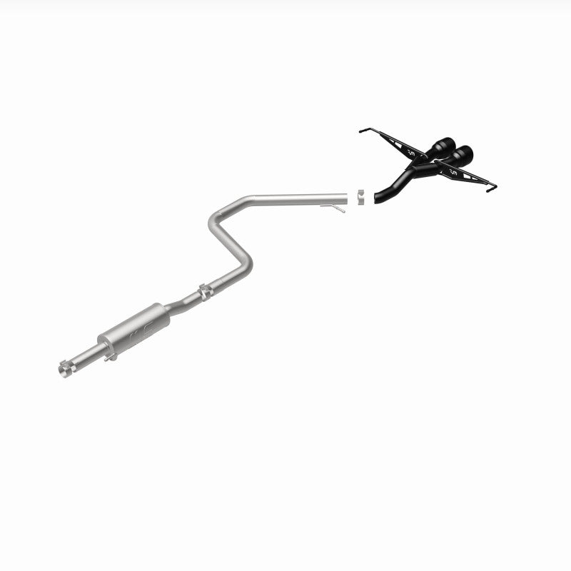 MagnaFlow 2019 Hyundai Veloster 1.6L 2.5in Center Exit Stainless Steel Cat-Back Exhaust w/Blk Tips - 19455