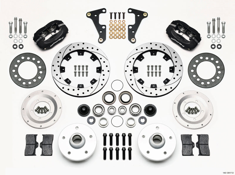 Wilwood Forged Dynalite Front Kit 11.75in Drilled 40-52 Oldsmobile - 140-12617-D