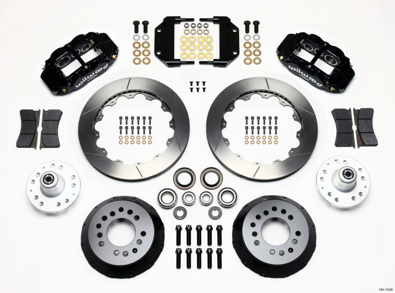 Wilwood Narrow Superlite 6R Front Hub Kit 12.88in Magnum Force Drop Spindle - 140-11548