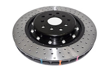 Load image into Gallery viewer, DBA 18-21 Subaru WRX STI Front 5000 Series 2-Piece Drilled Rotor w/Black Hat - DBA53050BLKXD-10