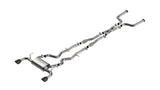 Borla 16-24 Infinity Q50 (Auto V6) S Type Cat Back - Black Chrome Tip - 140977BC