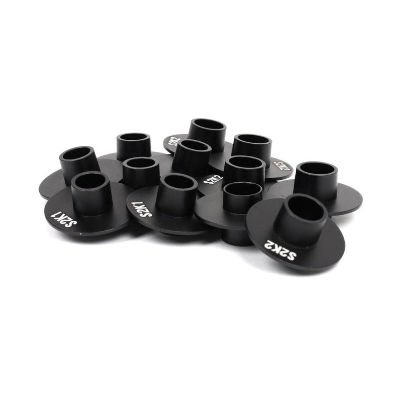 BLOX Racing Subframe Hard Collar Kit for All S2000 - Front and Rear total 12 Pieces (Gold) - BXSS-20604