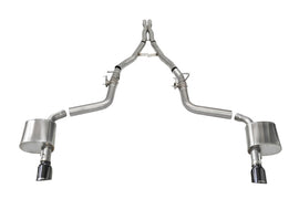 Corsa 2015-2023 Charger SRT/Hellcat/Redeye 2.75in Valved Catback DRE w/ Single 4.5in Blk PVD Tips - 21072BLK