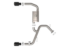 Load image into Gallery viewer, aFe Takeda Hyundai Elantra N 22-23 L4-2.0L (t) 3in SS Axle-Back Exhaust System w/ Black Tips - 49-37027-B