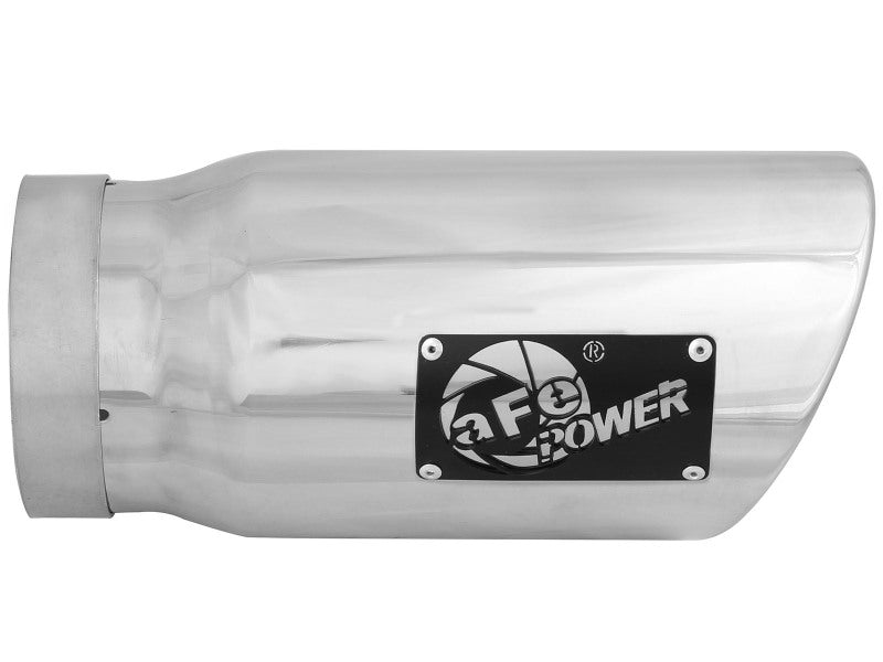 aFe Diesel Exhaust Tip Bolt On Polished 5in Inlet x 6in Outlet x 12in Long - 49T50601-P12