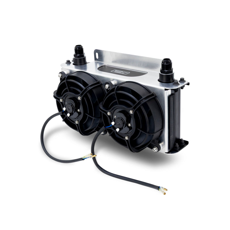 Mishimoto Universal Oil Cooler Kit - 19 Row Cooler and 2x5in Fans - MMOC-19-K