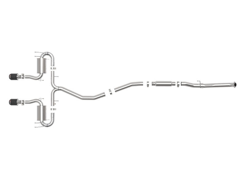 aFe Takeda 3in 304 SS Cat-Back Exhaust System w/CF Tips 17-20 Honda Civic Sport L4-1.5L (t) - 49-36624-C