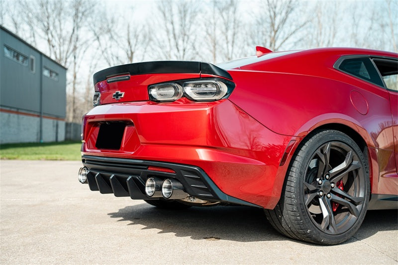 Corsa 2016-2024 Chevrolet Camaro SS / ZL1 Valved Axle-Back Exhaust w/ Carbon Fiber Quad Tips - 21789CF