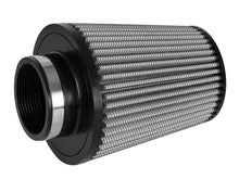 Load image into Gallery viewer, aFe MagnumFLOW Pro DRY S Universal Air Filter 3in F / 6in B / 4.5in T (Inv) / 7in H - 21-91004