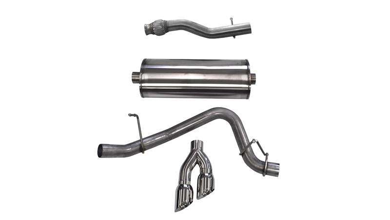 Corsa 2015-2020 GMC Yukon XL 1500 5.3L V8 3in Cat-Back Single Side Exit Twin 4in Polished Tips - 14748