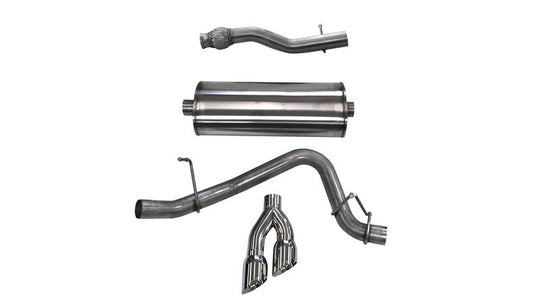 Corsa 2015-2020 GMC Yukon XL 1500 5.3L V8 3in Cat-Back Single Side Exit Twin 4in Polished Tips - 14748