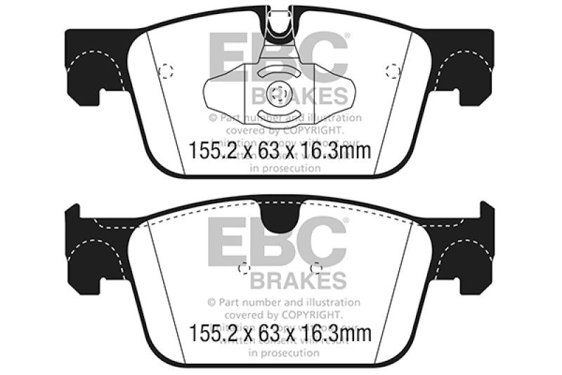 EBC 2017+ Volvo S90 2.0L Turbo Redstuff Front Brake Pads - DP32305C