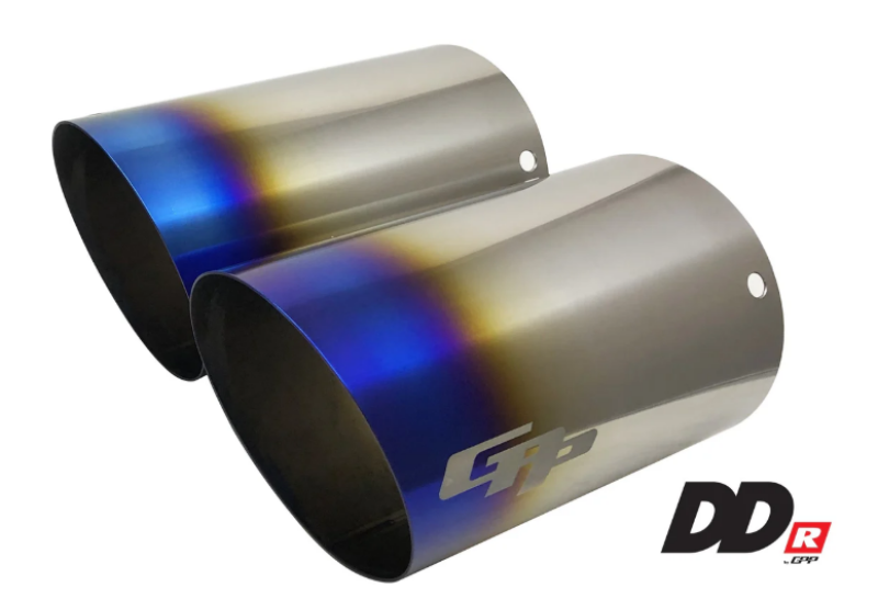 GReddy DD-R Burnt Titanium Tips L=170mm (Pair) - 11002602