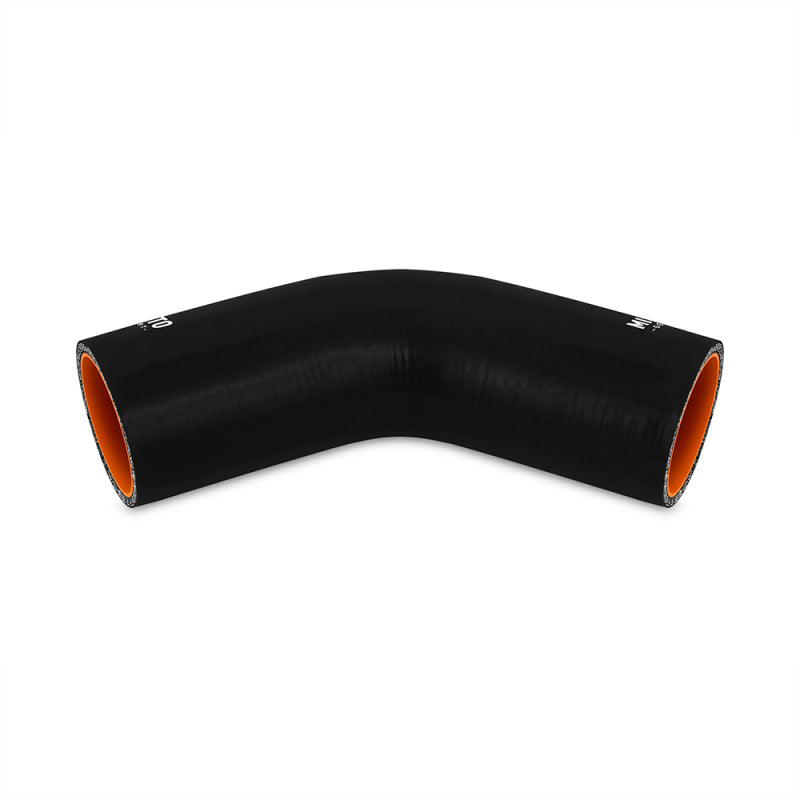 Mishimoto 4in. 45 Degree Silicone Coupler - Black - MMCP-4045BK