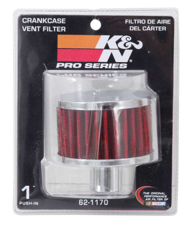 K&N Filter 1in Vent  3in Diameter 2in Height - 62-1170