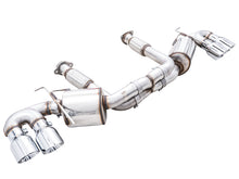 Load image into Gallery viewer, AWE Tuning 2020 Chevrolet Corvette (C8) Touring Edition Exhaust - Quad Chrome Silver Tips - 3015-42151
