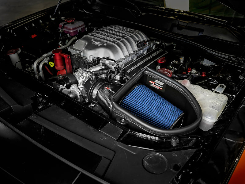 aFe Magnum Force Stage-2 Track Series Carbon Fiber AIS w/ Pro 5R Media - 18 Dodge Challenger V8-6.2L - 57-10001R