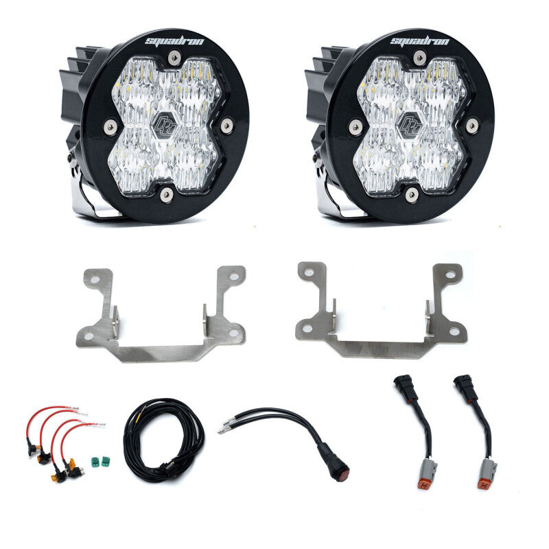 Baja Designs 19-25 Dodge Ram 2500/3500 Squadron Sport 2.0 Fog Pocket Kit (Wide Cornering) - Clear - 440037