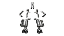 Load image into Gallery viewer, Corsa 2015-2023 Dodge Challenger Hellcat Dual Rear Exit Sport Exhaust w/ 3.5in Black Tips - 14987BLK