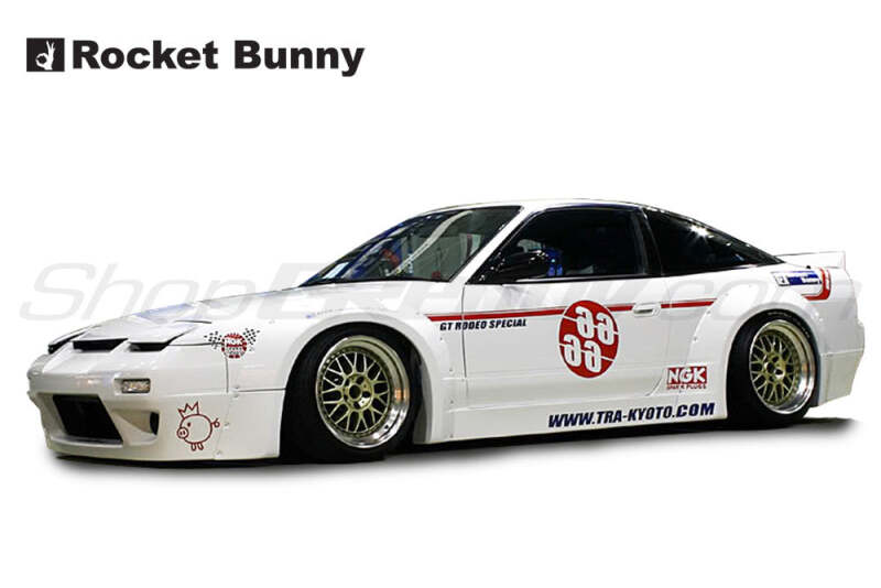 GReddy 89-93 Nissan 240SX 2Dr Rocket Bunny F&R Works Fender Flares V.1-FRP *Must Check Availability* - 17020237
