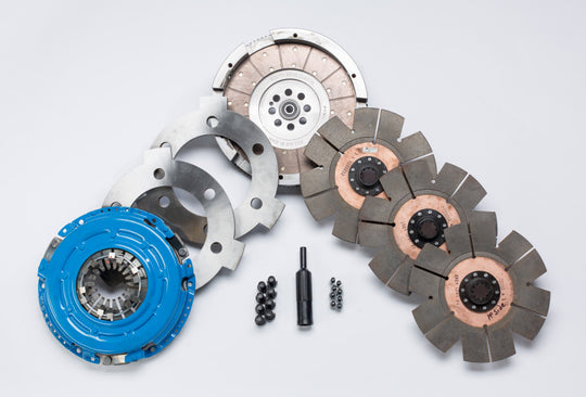 South Bend Clutch 01-Sept 05 GM 6.6L LLY ZF-6 SFI Comp Triple Disc Feramic Clutch Kit - DDDCMAX-Y