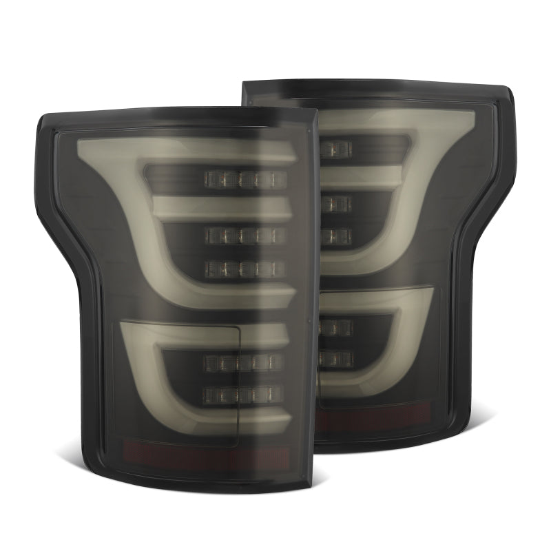 AlphaRex 15-20 Ford F150 Luxx-Series LED Tail Lights Alpha-Black - 652040