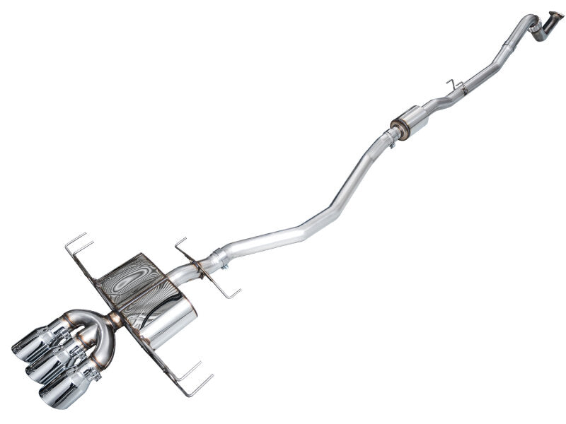 AWE Tuning 2024 Acura Integra Type S DE5 FWD Touring Edition Exhaust w/ Triple Chrome Silver Tips - 3015-52335