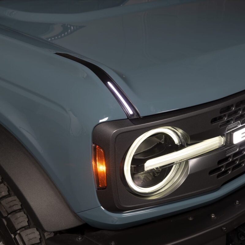 Putco 22-24 Ford Bronco Luminix DRL LED Light Hood Limb Riser (Fact. Hood Side Hinge Repl W/Remote) - 50001/93020
