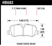 Load image into Gallery viewer, Hawk 05-09 Range Rover LR3 D1099 LTS Street Rear Brake Pads - HB682Y.657