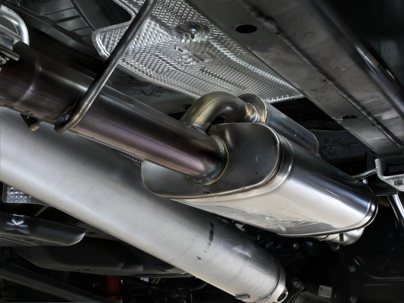aFe 24-25 Toyota Tacoma L4-2.4L (t) Vulcan Series 2.5in to 3in Cat-Back w/ Polished Tip - 49-36078-P