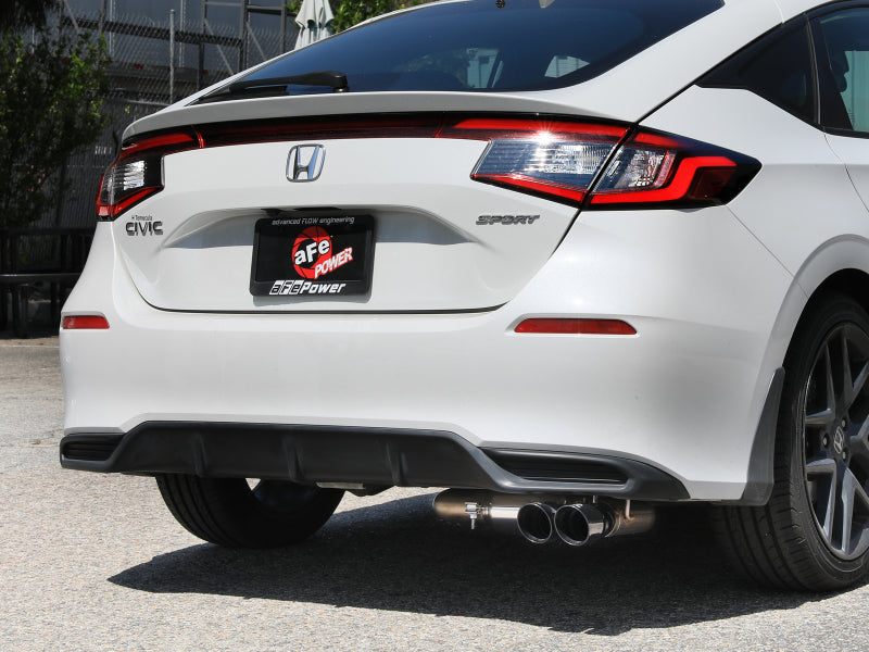 aFe POWER Takeda 2.5in 304 SS Cat-Back Exhaust w/ Black Tips 22-25 Honda Civic L4-2.0L - 49-36631-B