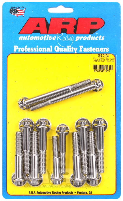 ARP Ford 351C SS 12pt Intake Manifold Bolt Kit - 454-2104